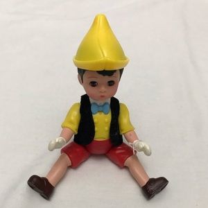 Vintage Disney’s Pinocchio Flexible, Bendable Collectible Figurine Doll